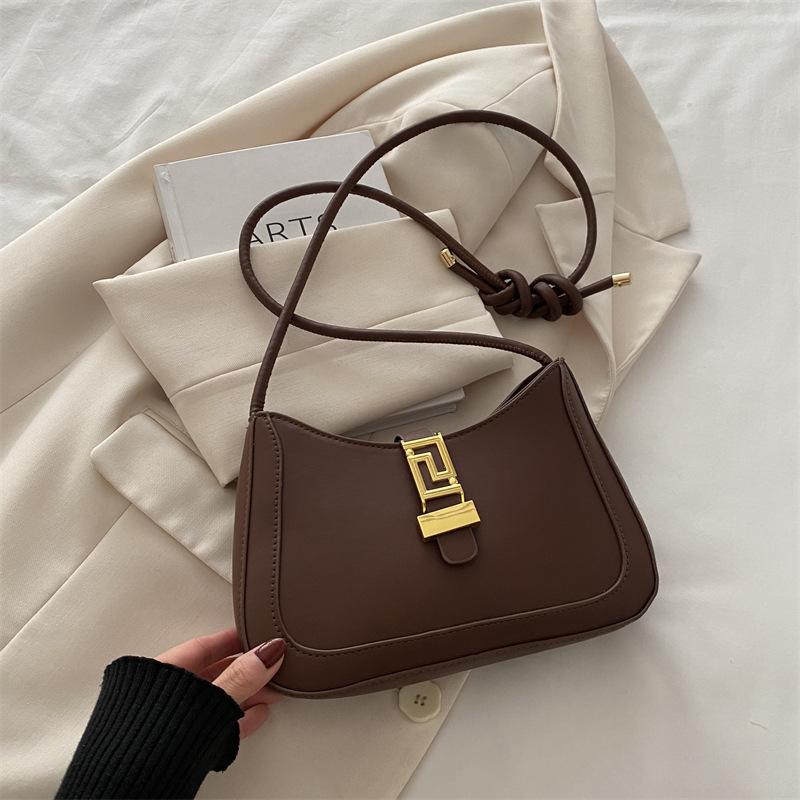 

Popular bags women s large capacity 2025 summer new simple shoulder messenger bag retro women s armpit bag