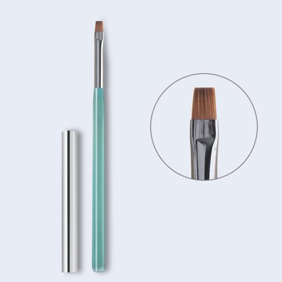 Nail Art Brush Soft Bristles Grip Comfortable Long Handle Reusable Draw Lines Plastic DIY UV Gel