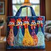 3D TEMU Womens Fashion Printed Tote Shoulder Bag 600D Oxford Cloth