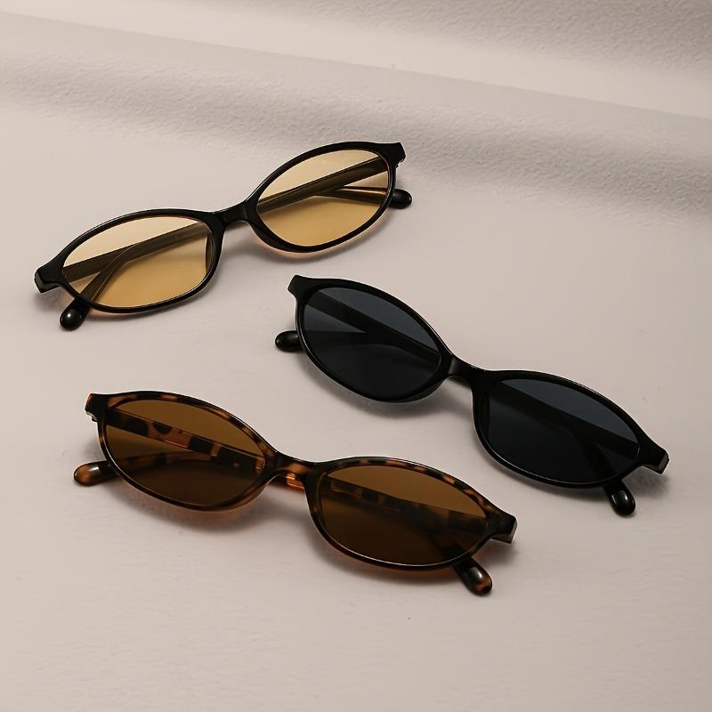 Set of Three Trendy Oval-Shaped Glasses for Women Perfect for Everyday Use And As Essential Gifts.