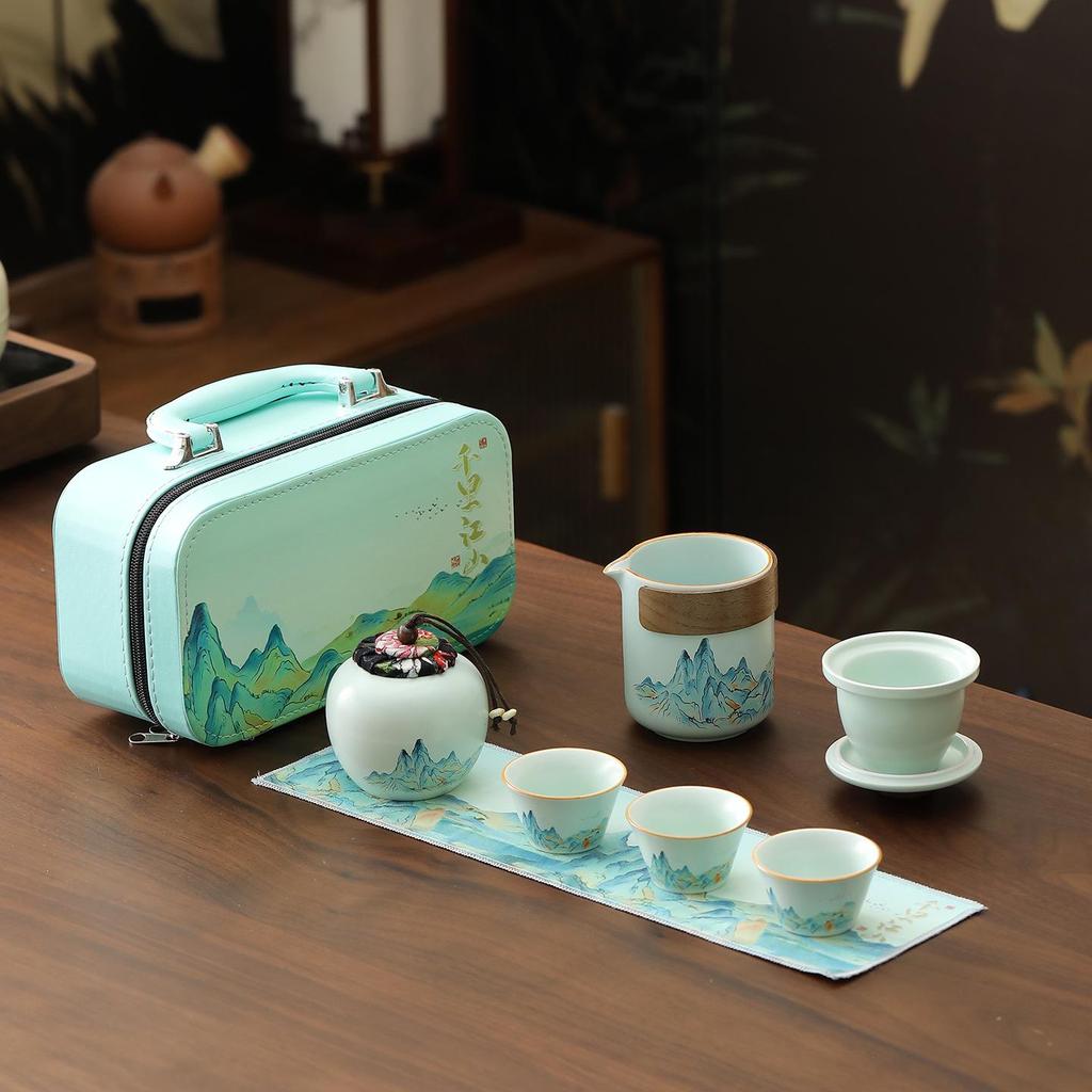 Thousand Miles Tea Set: Chinese Cultural & Creative Business Gifts