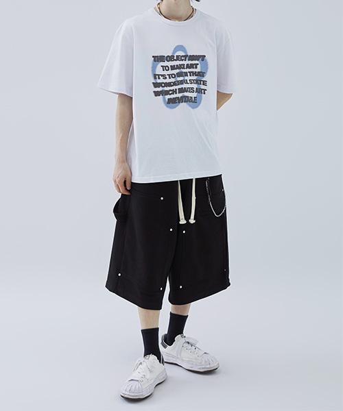 Mimdeowodeulobeu Solar Rivet Bermuda Pants_Black