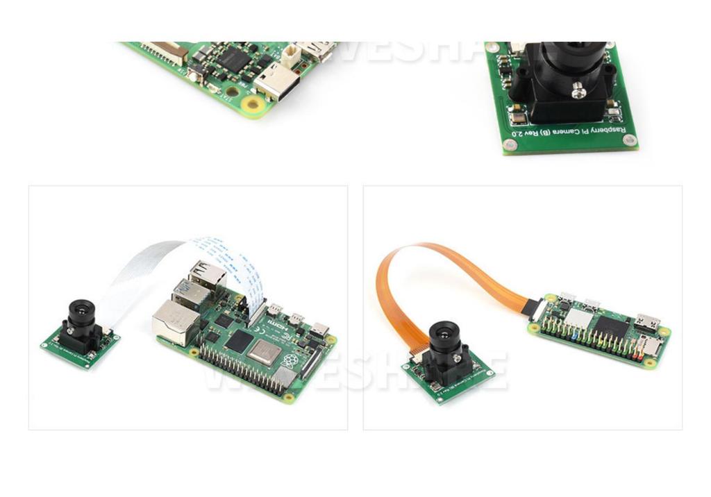 Raspberry Pi Camera Module B OV5647, 5MP, Adjustable Focus, 60.6° FOV