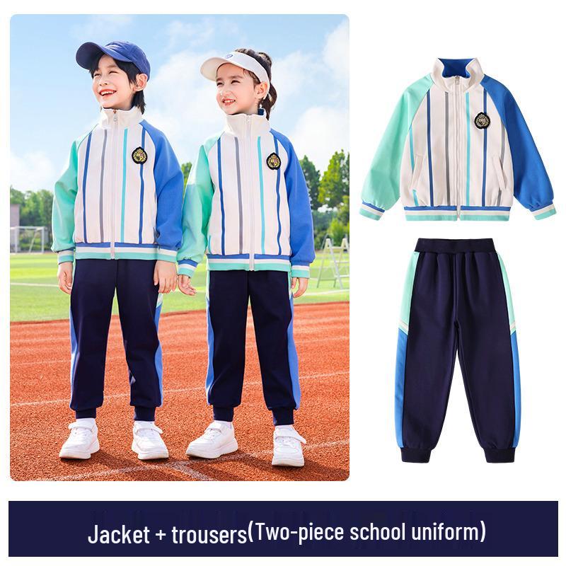 Zestaw mundurków sportowych dla pierwszej klasy szkoły podstawowej i przedszkola na wiosnę/jesień 2025