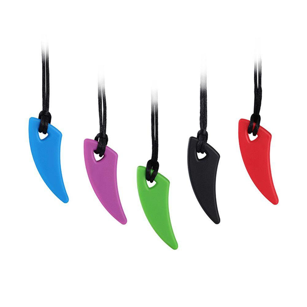 Teething Chewing Pendant Anti Autism Chewy Necklace Sensory Chew Teething Toys Teether Necklace