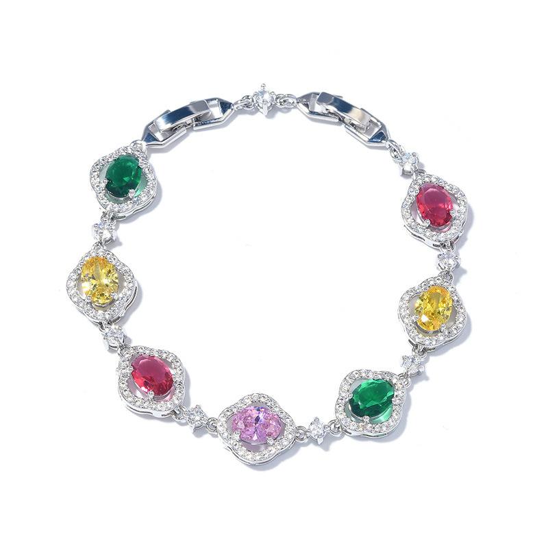 Explosionen Farbe Zirkon Joker Nische Hoher Sinn Armband Damen Schmuckstücke Farbecht Damen Armband