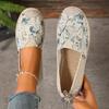 Espadriller Slip-on Skor för Kvinnor Snygga Casual Loafers Plattor Lättviktiga Plattformssneakers Bekväma Vår Sommar Plattor för Arbete Promenader