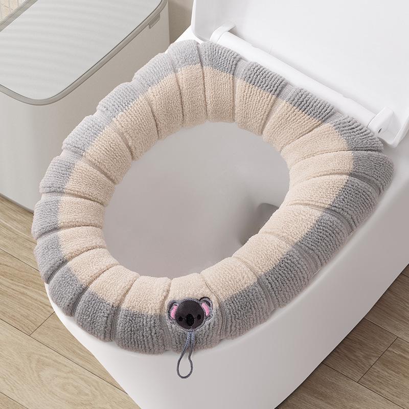 

Thick Knit Washable Toilet Seat Cushion & Cover for Autumn/Winter