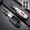 Per Jeep Custodia per Chiave Auto in Lega di Zinco Stile Binario per Jeep Grand Cherokee WK2 KL Wrangler JK Renegade Commander Compass 2018 2022