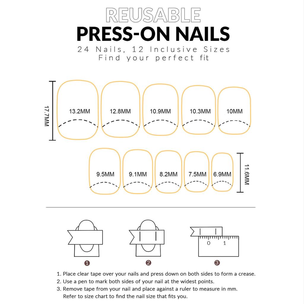 Blush Short Fake Nails with Cloud Printed Lightweight and Easy to Stick Fake Nail for Women and Girl Nail Salon