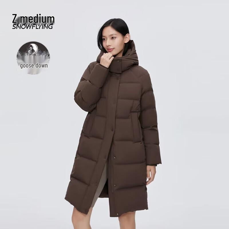 Women's Long Hooded Goose Down Winter Coat