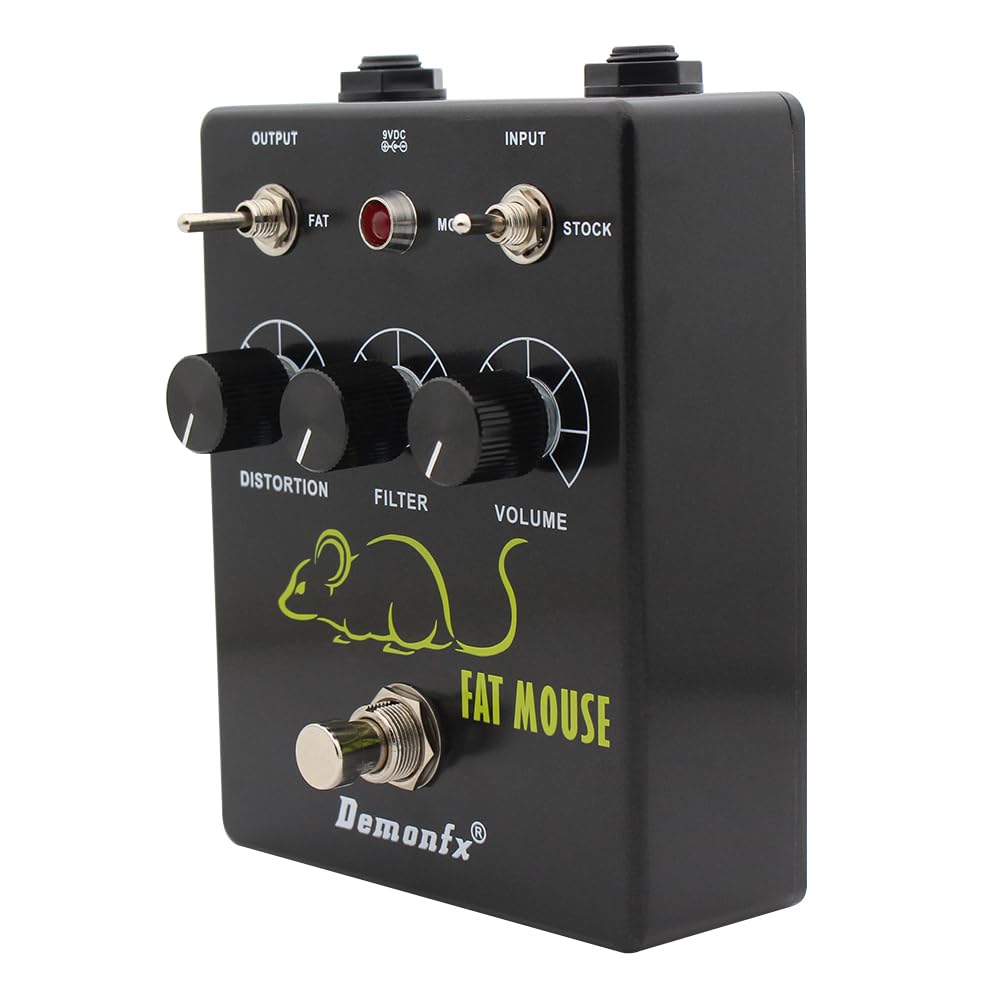 Demonfx FAT MOUSE Distortion Fuzz Guitar Effect Pedal
