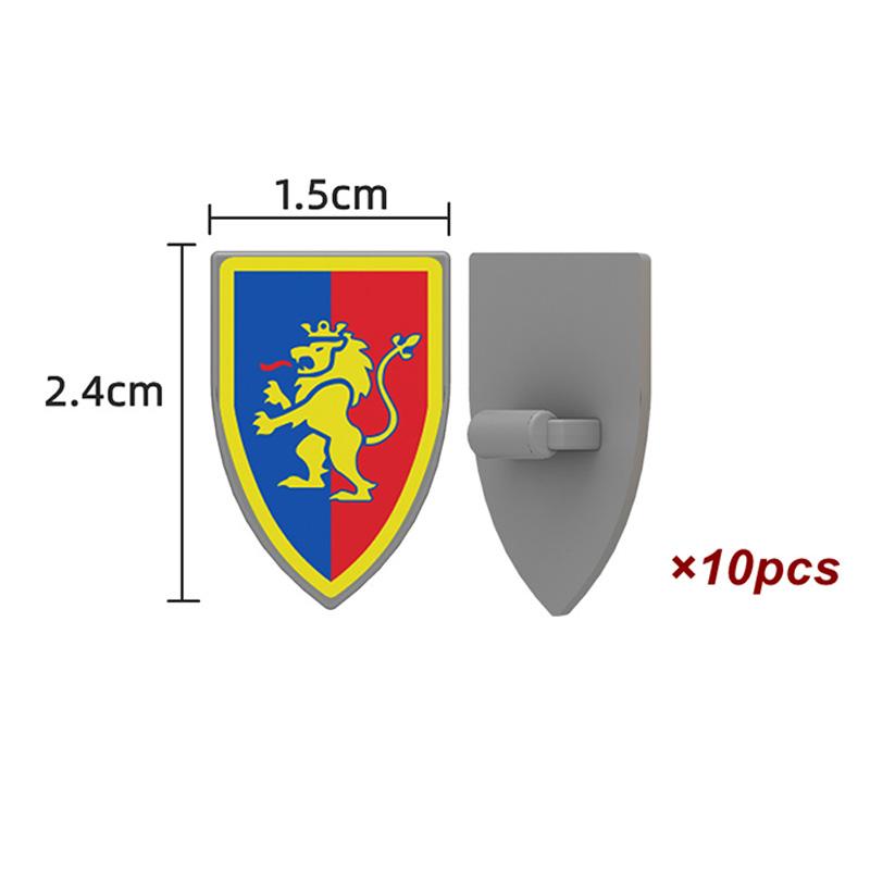 Medieval Knight Armored Troops Ancient Army Soldiers Mini Weapon Equipment Flag Model Building Blocks Kids Toys Birthday Gifts