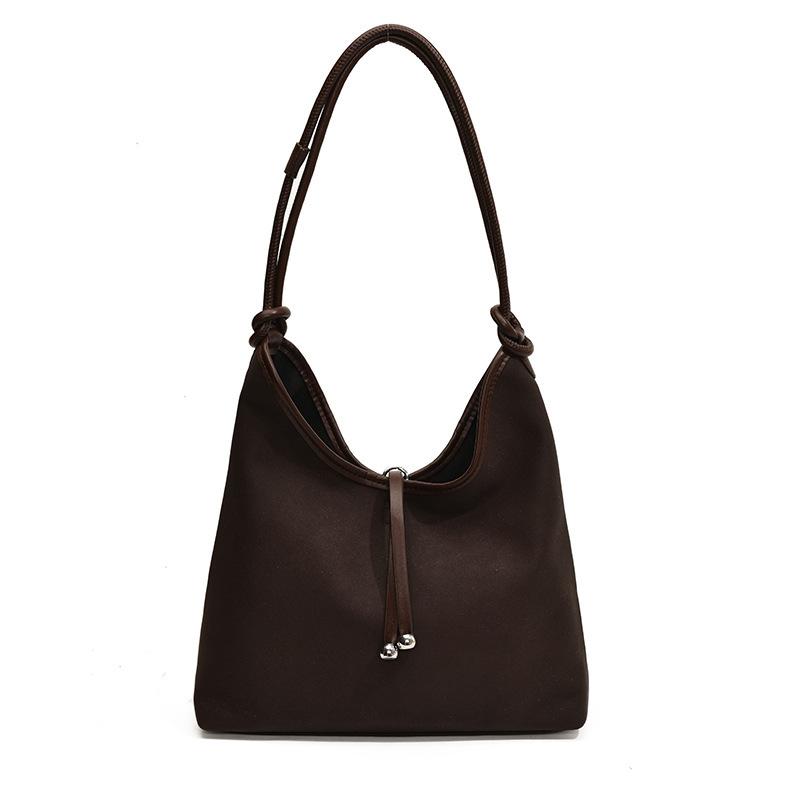 Retro Large-capacity Handbag Women's 2025 Autumn and Winter New Fashion Shoulder Bag Niche Simple Commuter Tote Bag