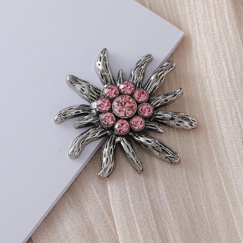 Autumn Edelweiss Rhinestone Shoe Buckles & Flower Accessories