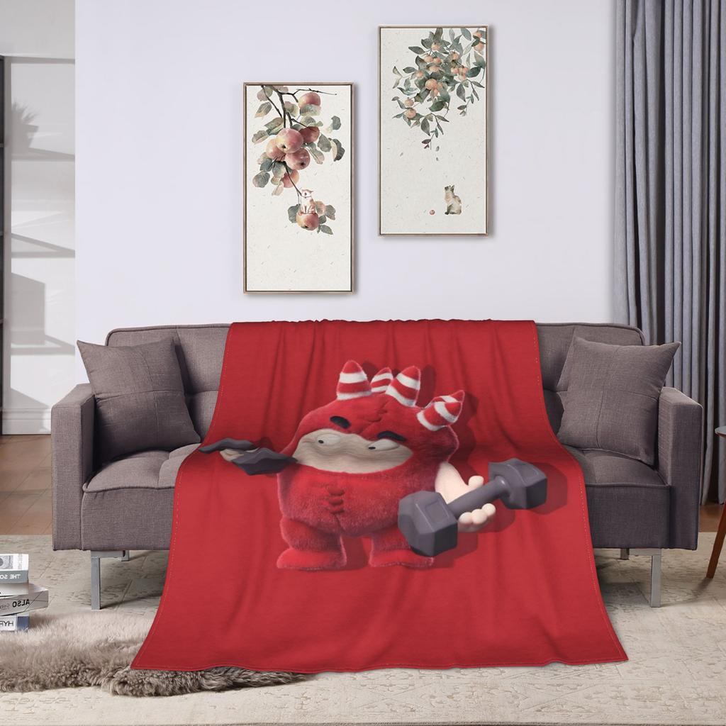 O-Oddboded kreslená  deka  Super teplá grafická plyšová lůžkovina Přehozy do ložnice Dekorační flanelová přehoz přes postel Pokrývka postele