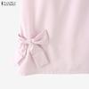 ZANZEA Women Elegant Casual Elastic Waist Solid Color Long Skirts