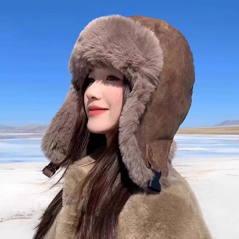 Gorro de Color Sólido Simple - Gorro Grueso Cálido de Invierno con Protección para las Orejas, Gorra a Prueba de Viento para Clima Frío para Combinar con el Atuendo Diario