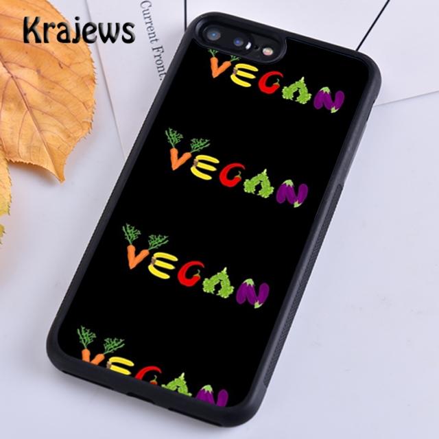 Krajews Vegan Vegetables Veggies Soft Phone Case Cover For IPhone 18 17 Air 16 15 14 plus 11 12 13 pro max coque Fundas