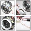 2Pcs Car White Amber 60MM LED Angel Eyes Halo Rings Headlight DRL Light Retrofit