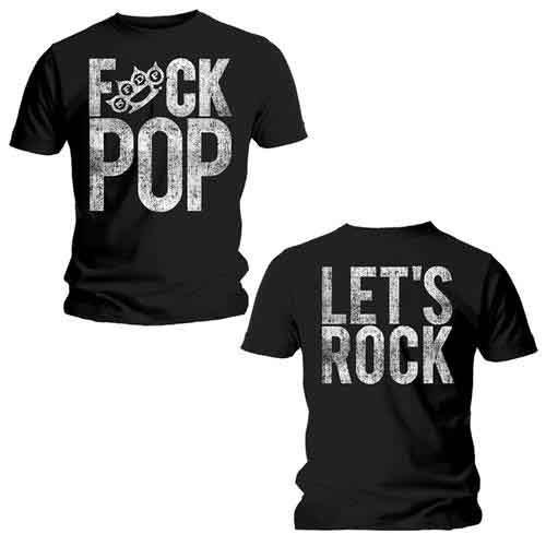 Five Finger Death Punch - FUCk Pop Text Tee (T-Shirt) 2XL