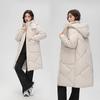 Parka invernale da donna con cappuccio, giacche spesse e calde, imbottite in cotone, cappotti lunghi casual, parka, abbigliamento esterno largo