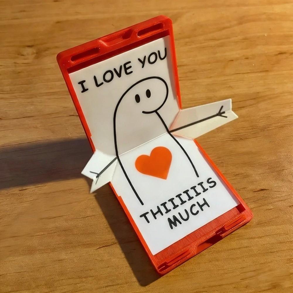 Cute Creative Ornaments 3D Printing Desktop Decor Trendy Love Mailbox  Valentine's Day Gifts