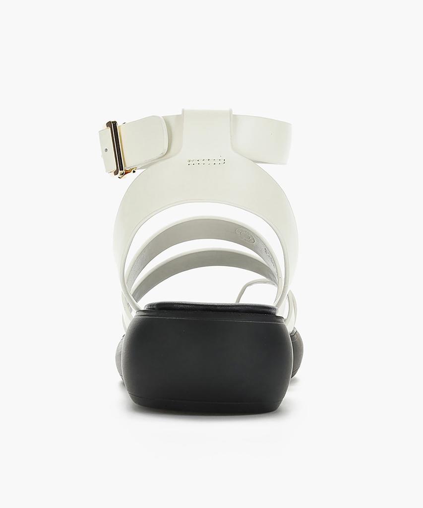 Recur Ecur Signature Chunky Platform Sandals Ivory 1222
