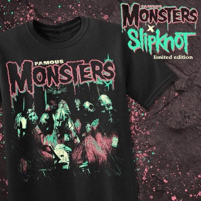 NEW Famous Monsters of Filmland 1Slipknot T-shirt Size S-5XL Reprint Unisex T-Shirt M