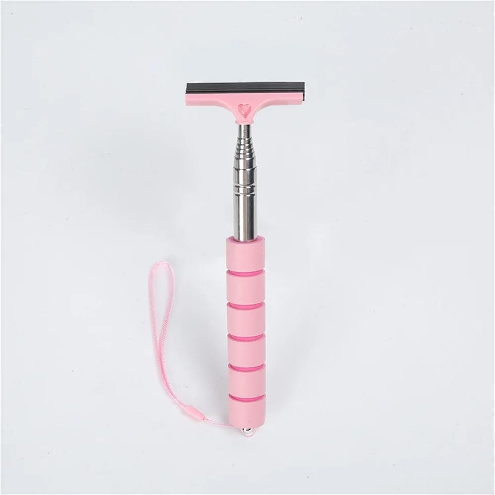 Υαλοκαθαριστήρας καθρέφτη αυτοκινήτου από ανοξείδωτο χάλυβα Τηλεσκοπικός υαλοκαθαριστήρας με αναδιπλούμενο στρώμα βούρτσας πλύσης κεφαλής βούρτσας Βούρτσα χειρός