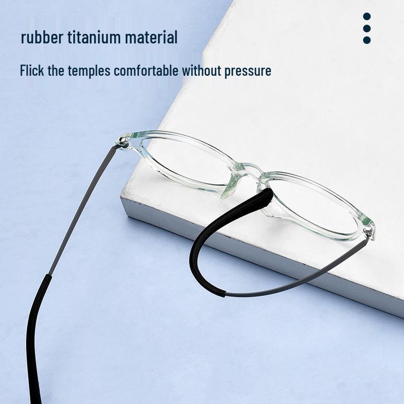 Children's Ultralight Pure Titanium Eyeglass Frames - Retro Round Design for Girls and Boys with Myopia (Model 99901T)