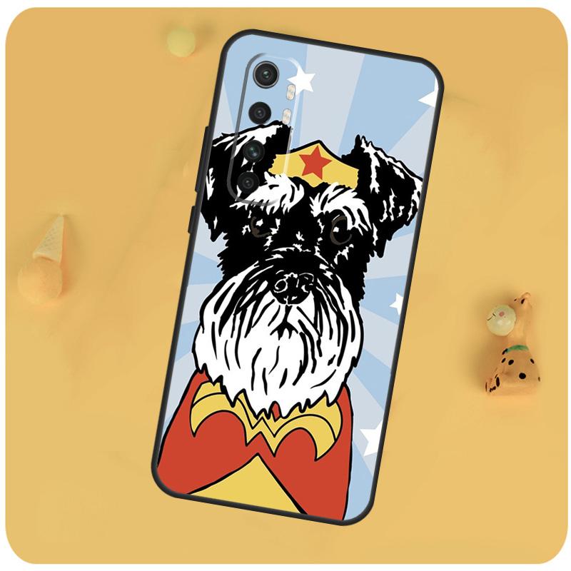 Cartoon Schnauzer Dog Cover For Xiaomi 14T Pro 13 14 15 Ultra 11T 12T 13T POCO X7 Pro X3 X5 F5 F6 M6 X6 Pro Case