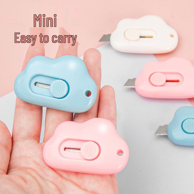 Compact Box Cutter: Mini Utility Knife for Students, Portable Letter Opener for Express Delivery and Office Paper Cutting