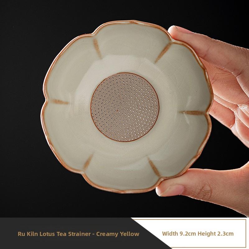 High-End Ceramic Tea Set Gongfu Tea Brewing Kit Full Set Durable Tea Pot Tea Strainer Fair Cup Tea Ocean Ceramic Filter