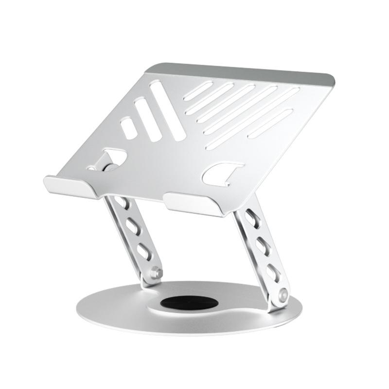 Настольная подставка для ноутбука, подъемная и складная, вращающаяся на 360°, с охлаждением, подставка-подставка для планшета/ноутбука