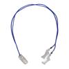 Hearing Protector Blue Lanyard with Transparent Clip Deaf Aid Holder Strap Loss Rope for Elderly
