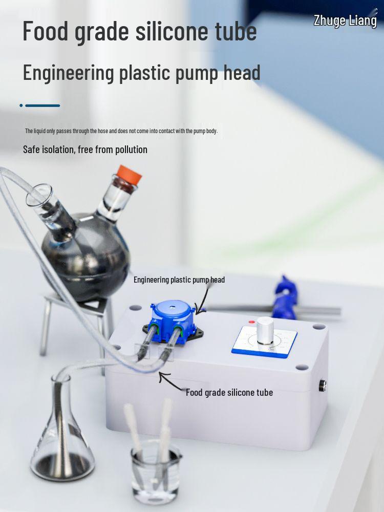 Verstellbare peristaltische Pumpe aus lebensmittelechtem Silikon für Labor- und Haushaltsgebrauch