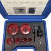 M42 Bimetal Hole Saw Set for Aluminum, Steel, Iron, and Gypsum Board.