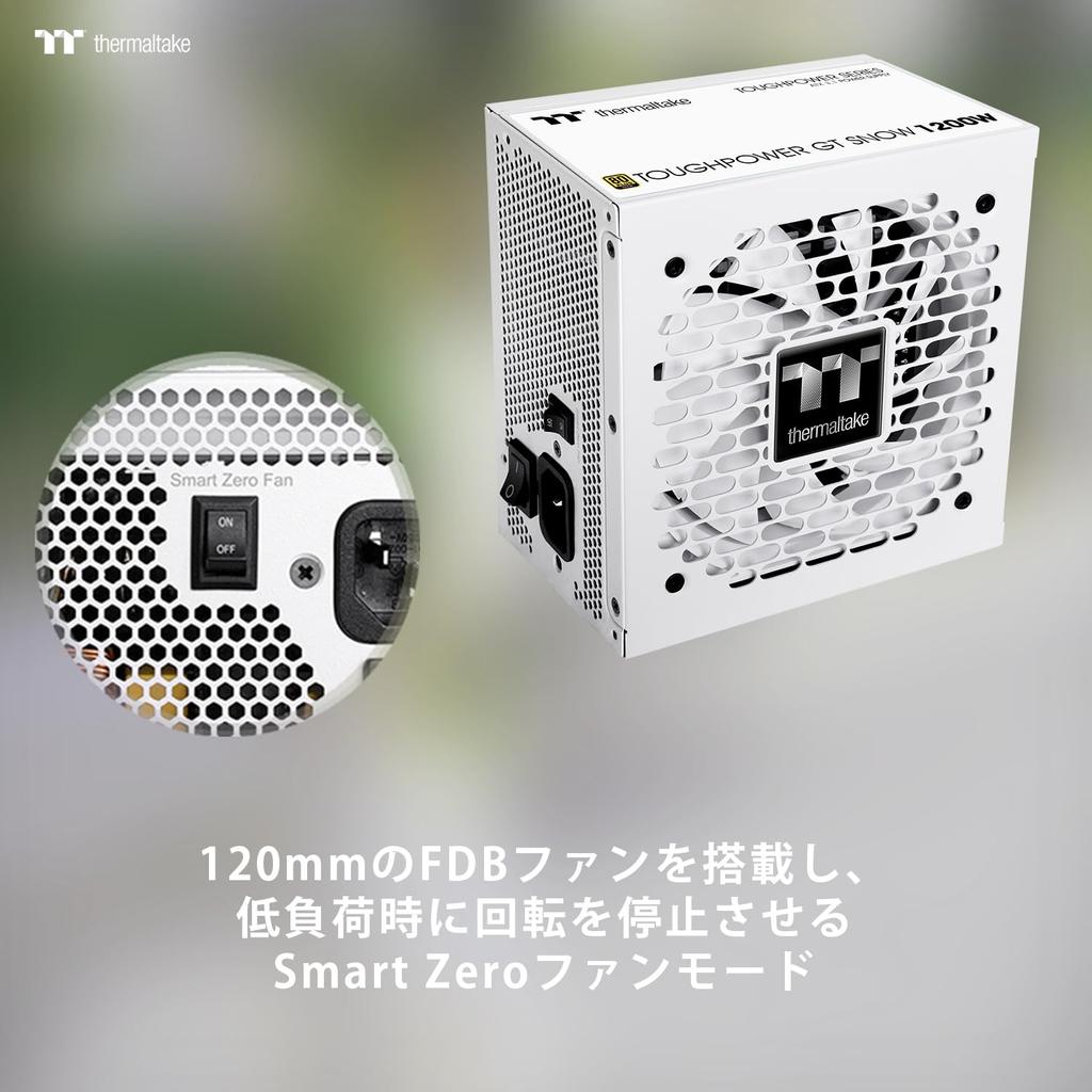 Thermaltake TOUGHPOWER ATX Express Compatible 80PLUS GOLD PC Power Supply PS1617 GT/1200W 3.1 Slot/PCI 5.1 Unit, White, PS-TPT-1200FNFAGJ-W,