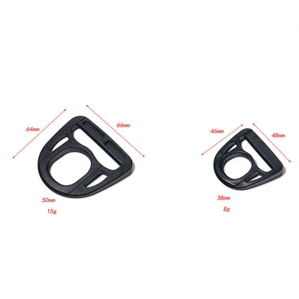 10pcs Black Durable Rope Adjustment Buckle 12~50mm Strap Webbing Buckle Luggage Accessories