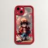 Soft Silicone Square Ladders Cartoon Pattern Full Cover Camera Protection Shockproof Case for iPhone Infinix Tecno Vivo