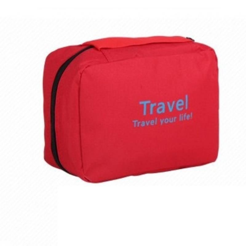 Large Capacity Travel Toiletry Bag With Hook For Makeup Storage Modern Simple Style
