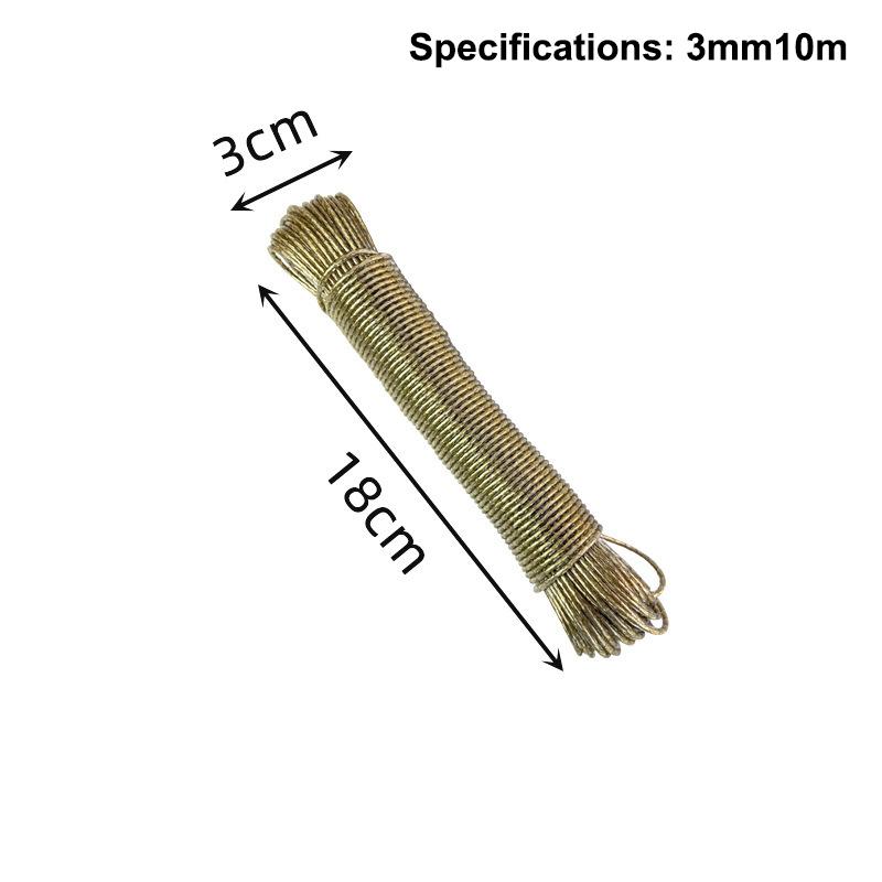 10/20/30/50M Pvc Coating Steel Clothesline Outdoor Portable Clothesline Garden Camping Travel Clothes Drying Rope