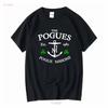 Retro The Pogues T Shirt Pogue Mahone Shane MacGowan Spider Stacy Andrew Ranken Vintage Washed Homme Unisex Stretched