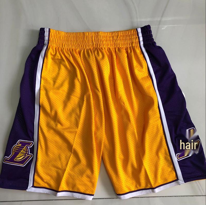 NBA Retro Shorts: Lakers, Magic, 76ers, Heat, Raptors - Fully Embroidered High-End Pocket Design