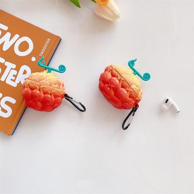 For Airpods 4 Case 20241,3D Cartoon Devil Fruit Anime Silicone Shockproof Earphone Cover For Airpod 4 Case Kids Boys Men