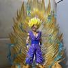 Drogan Boll Son Gohan Anime Figures Super Saiyan 2 Figurine Luminous Statue Replaceable Head Hand Model Fans Birthday Gifts Toys