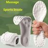 PU Massage Sport Insoles For Shoes Men Antibacterial Deodorant Running Insole for Feet Shock Absorption Sole Non Slip Shoe Pads