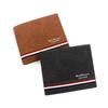 Men's Personalized Clutch: Frosted Short Wallet with Coin Purse and Silk Screen Design