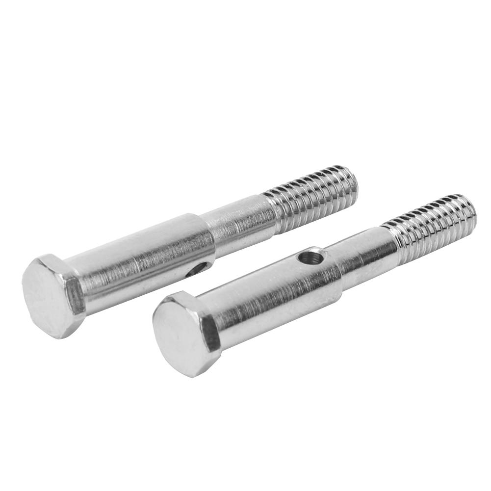 Metal Front Wheel Axle Accessory Fit for ECX Series 2WD RC Hobby Model 1 10 CarSilver